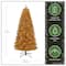 9ft. Pre-Lit True Gold Metallic Artificial Christmas Tree, White LED Lights